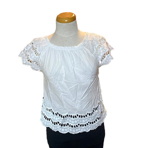 🌷 Red  Sun 🌷 100% Cotton Beautiful Eyelet Top